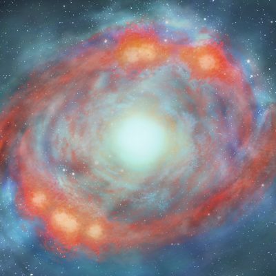 Artist's Rendition of the two spiral arm model of our CMZ, credit Francesca Holland